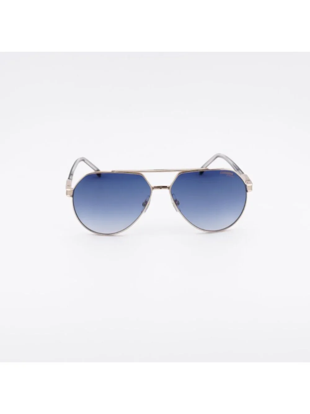 CARRERA 1067/S 0J5G 08 Sunglasses Gold Aviator Frame, Blue Lenses